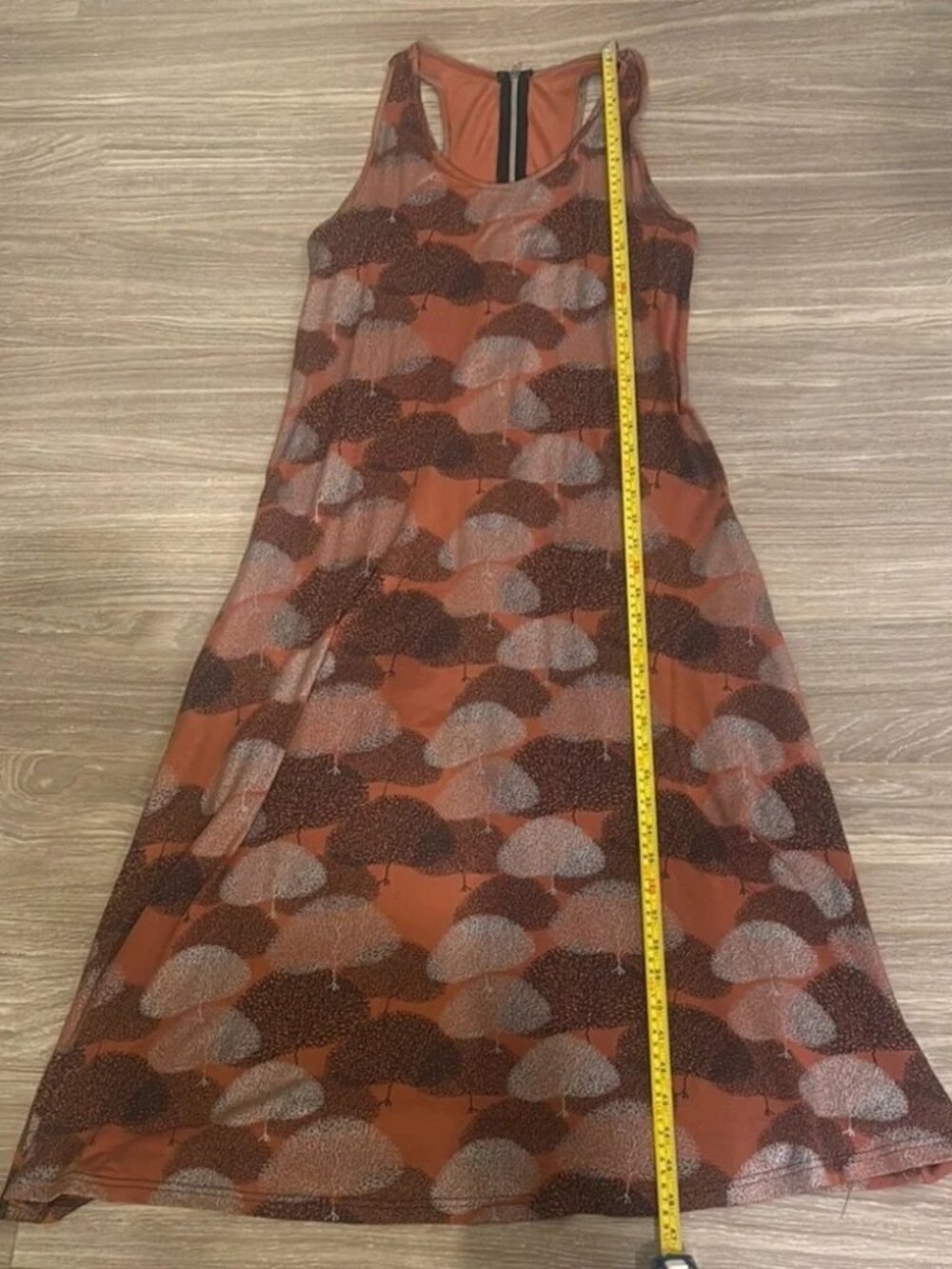 C130 Brown and Gray Halter Maxi Dress